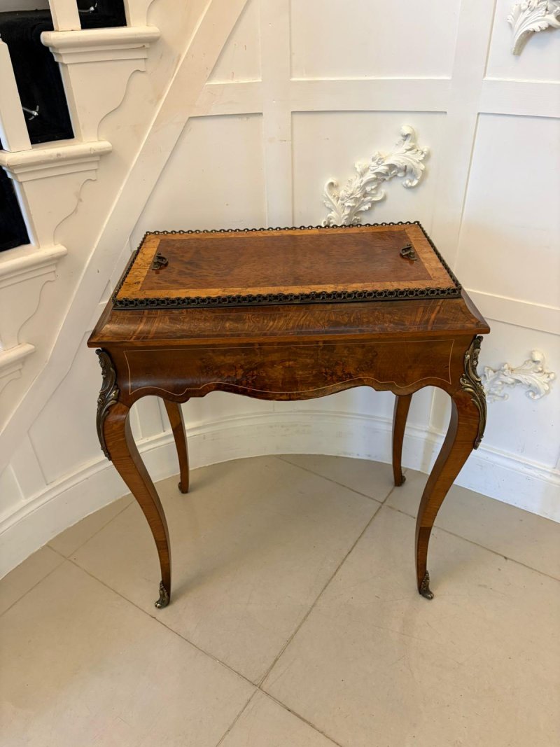 Quality Antique French Walnut Jardinière Table - Image 2